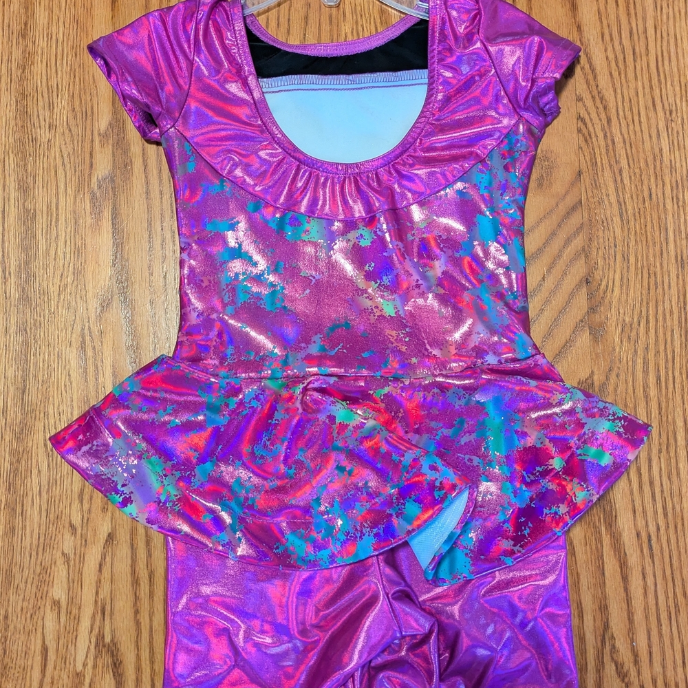 Kids Shiny Purple Costume Set - Picture 3 of 3